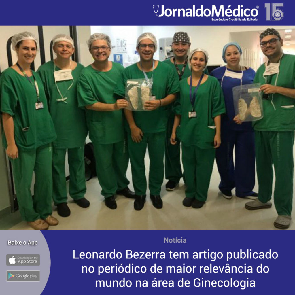 Leonardo Bezerra tem artigo publicado no periódico de maior relevância do mundo na área de Ginecologia