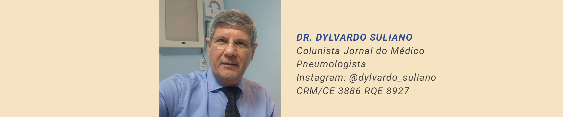 Dr. Dylvardo Suliano, colunista Jornal do Médico