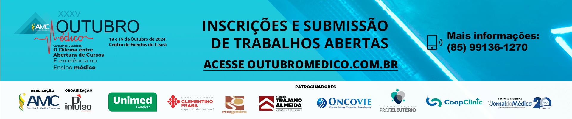 inscrições banner jornal do medico